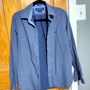 Blue Long sleeve Dress shirt
